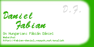 daniel fabian business card